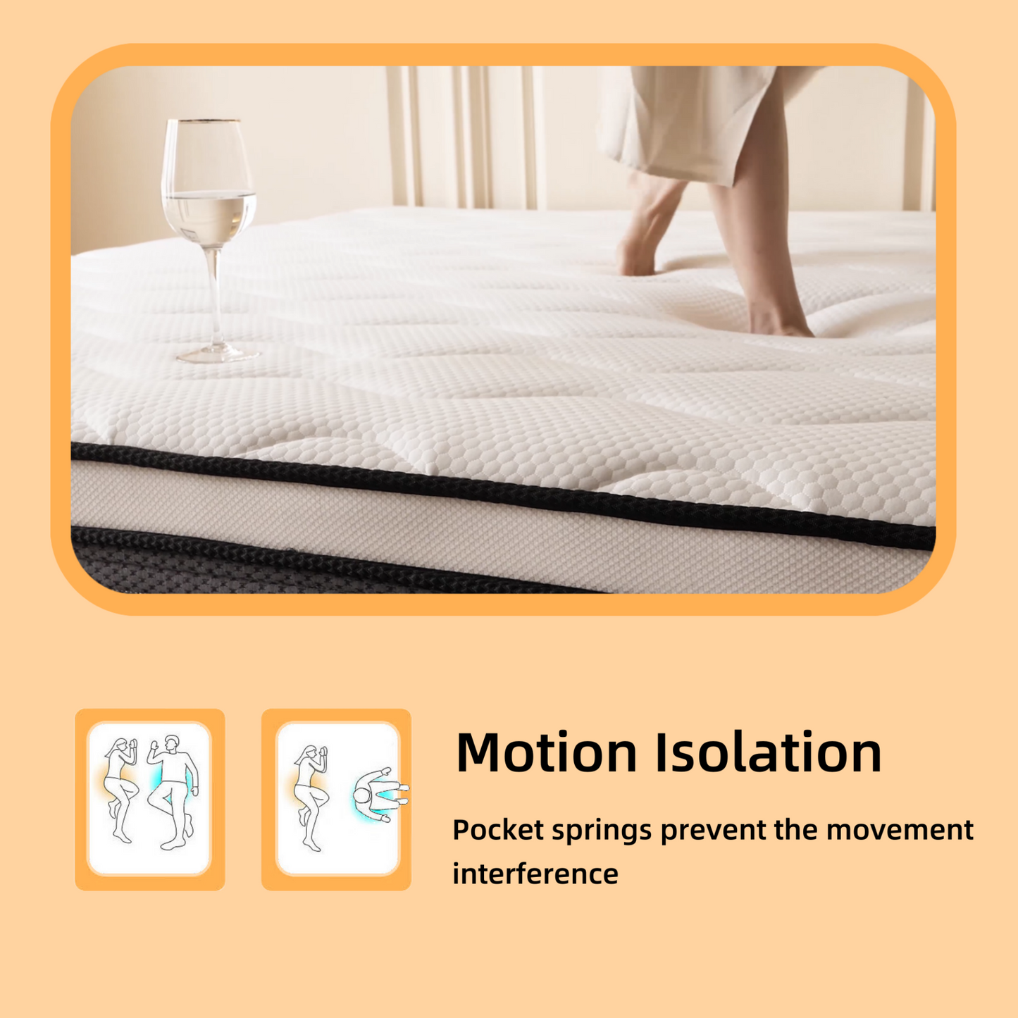 Review Full Mattress, 10 Inch Full Size Mattress in a Box,Memory Foam Hybrid Mattress,with Individual Pocket Spring for Motion Isolation & Silent Sleep, Pressure Relief, Medium Firmness