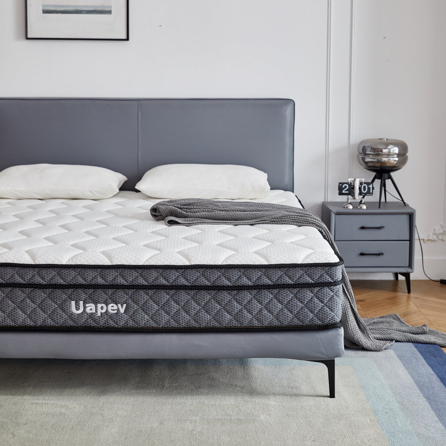 Full Mattress,10inch Thickness Mattress in A Box, Memory Foam Hybrid Mattress, with Individual Pocket Spring for Motion Isolation & Silent Sleep, Pressure Relief, Plush Texture