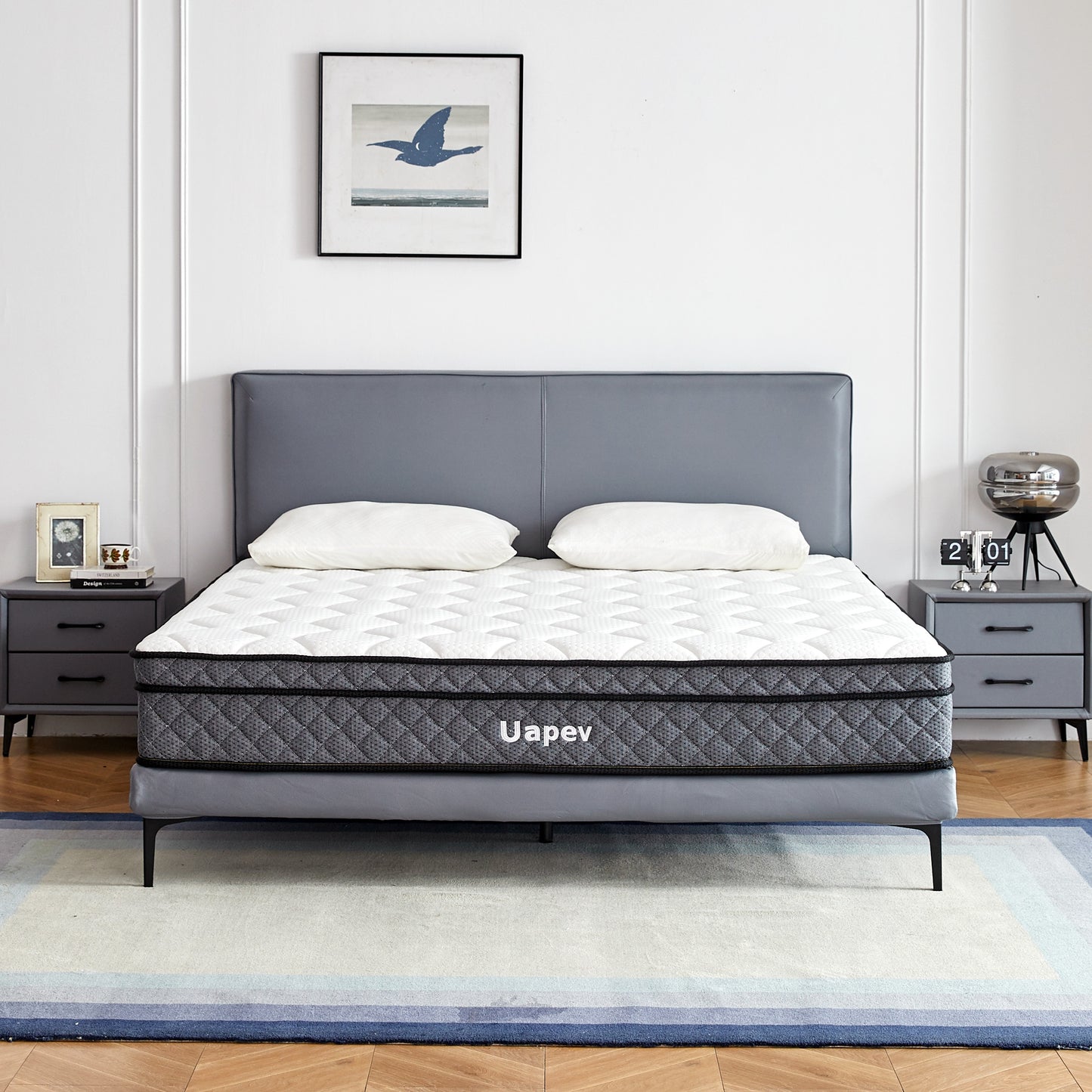 Full Mattress,10inch Thickness Mattress in A Box, Memory Foam Hybrid Mattress, with Individual Pocket Spring for Motion Isolation & Silent Sleep, Pressure Relief, Plush Texture